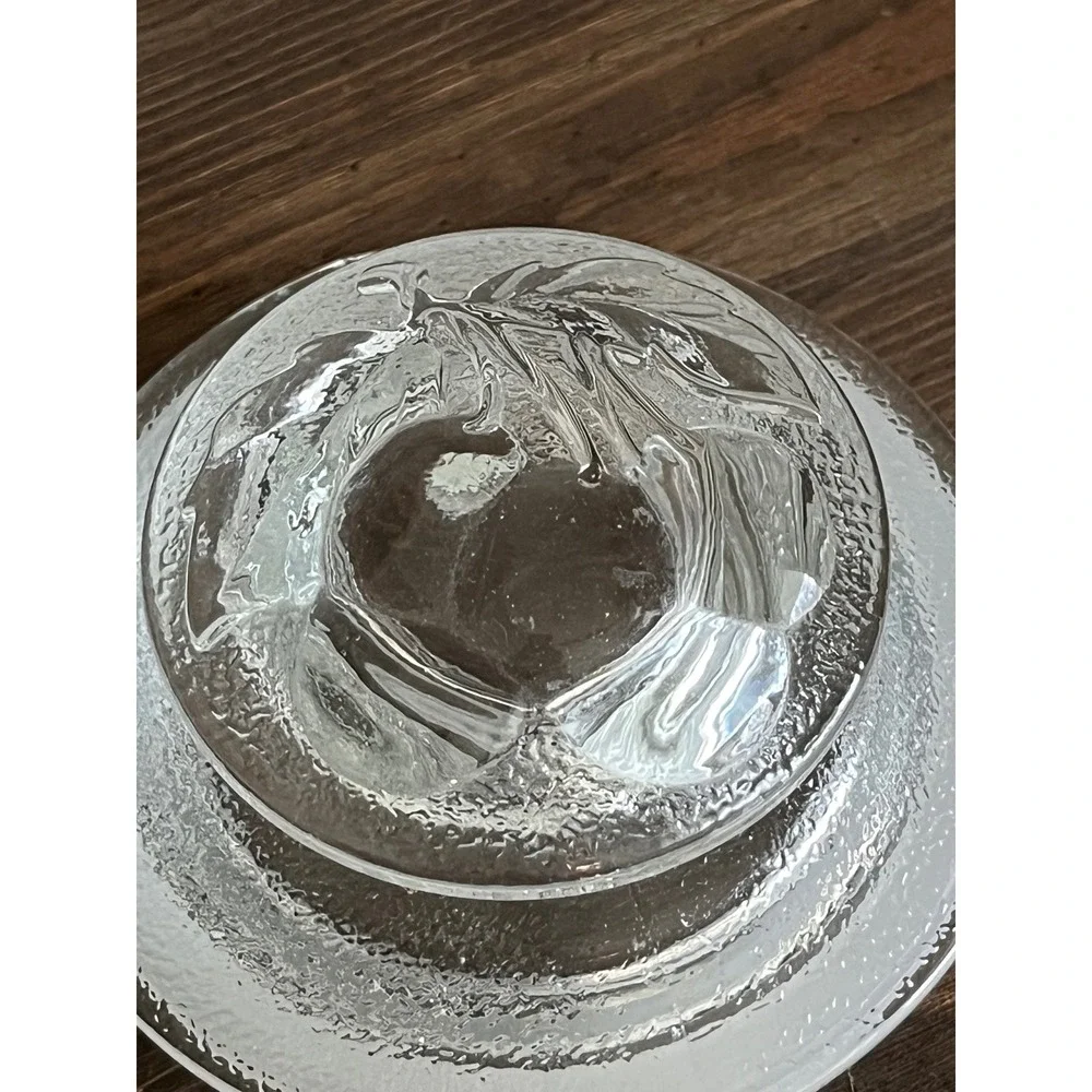 Vintage Libbey Orchard Fruit Jar Embossed w Various Fruit